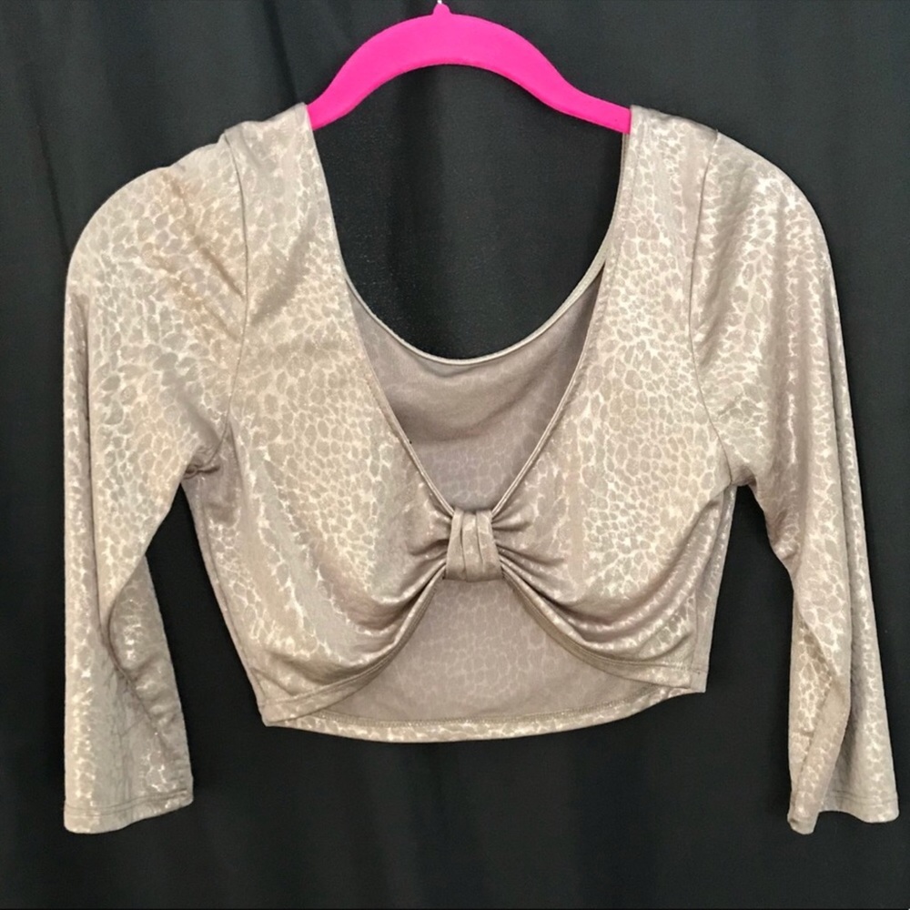 Metallic Crop Top